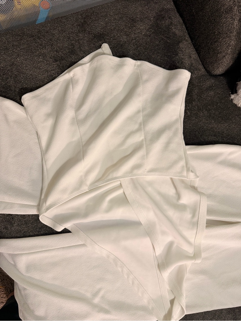 SHEIN White Wide-Leg Jumpsuit with Gold Buttons - Picture 5 of 5